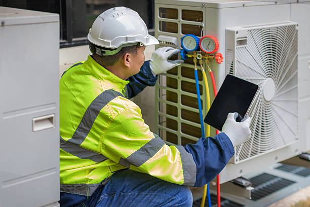 Professional Hvac technician working in Storrs Mansfield, CT